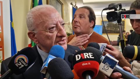 Napoli - CAMPI FLEGREI. DE LUCA: PERDITE PER ATTIVITÀ ECONOMICHE, SERVONO AIUTI (18.03.25)