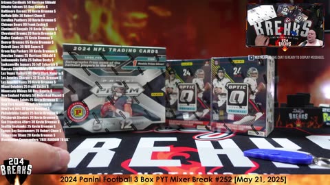 2024 Panini Football 3 Box PYT Mixer Break #252 [May 21, 2025]