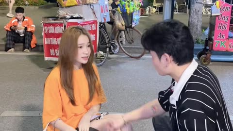 Young man trolls stranger to keep things for him and the ending