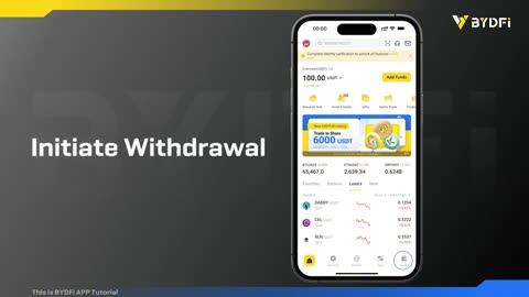 How to Withdraw Crypto from Your BYDFi Account (APP)