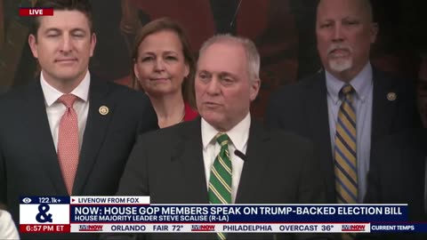📌 Steve Scalise's mike drop moment on the Dems support of voter fraud.