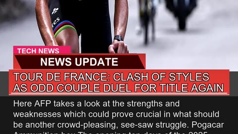 Tour De France Clash of Styles as Odd Couple Duel