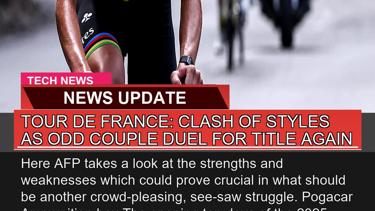 Tour De France Clash of Styles as Odd Couple Duel