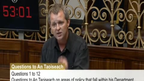 Irish MP Hon Mr. Richard Barrett reads out quotes made by Israeli Leaders in recent times