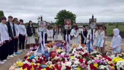 🌸😢 Ukraine Russia War | Mourners Honor Fallen Children in Zhytomyr | RCF
