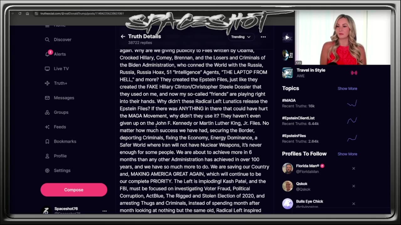 Kate Awakening joins Spaceshot76 7/13/25 (1pm)