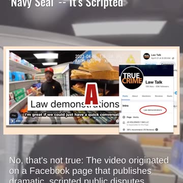 Fact Check: FAKE Video Shows 'Racist Cop' Encounter With a Black 'Navy Seal' -- It's Scripted
