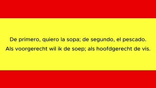 Spaans beginners A1.1 Essentiële Spaanse Zinnen in Restaurants & Bars | Leer Spaans voor op Reis