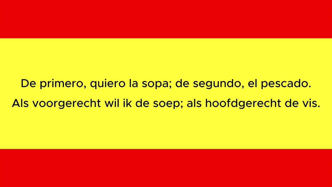 Spaans beginners A1.1 Essentiële Spaanse Zinnen in Restaurants & Bars | Leer Spaans voor op Reis