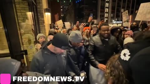 Rioters began SPITTING on hotel security in Minneapolis wher they thought ICE staying