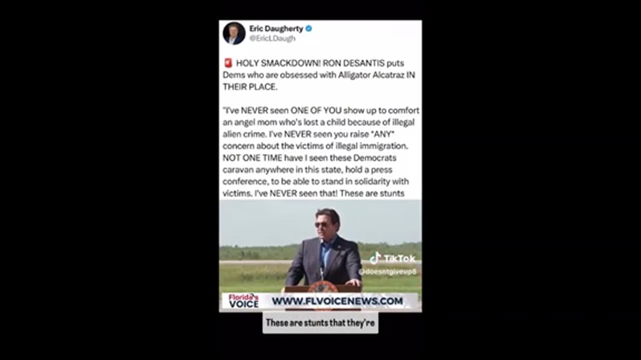 Desantis on dem hypocrites ..