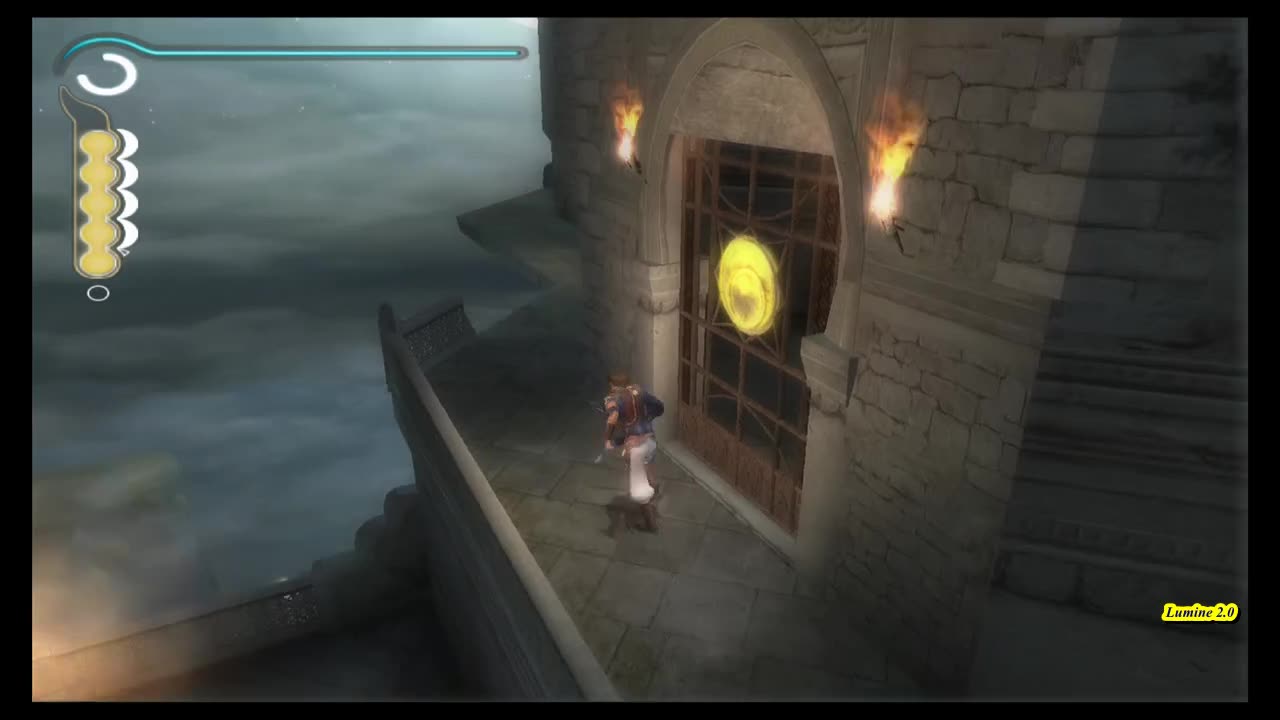 Prince of Persia - The Sands of Time (PC) (2) A Booby-Trapped Courtyard - Cliffs and Waterfall