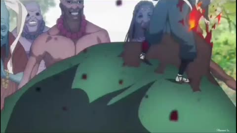 Gabimaru vs monsters
