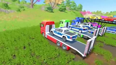 Emergency Vehicle Transport: Big Trucks in Action – Farming Simulator