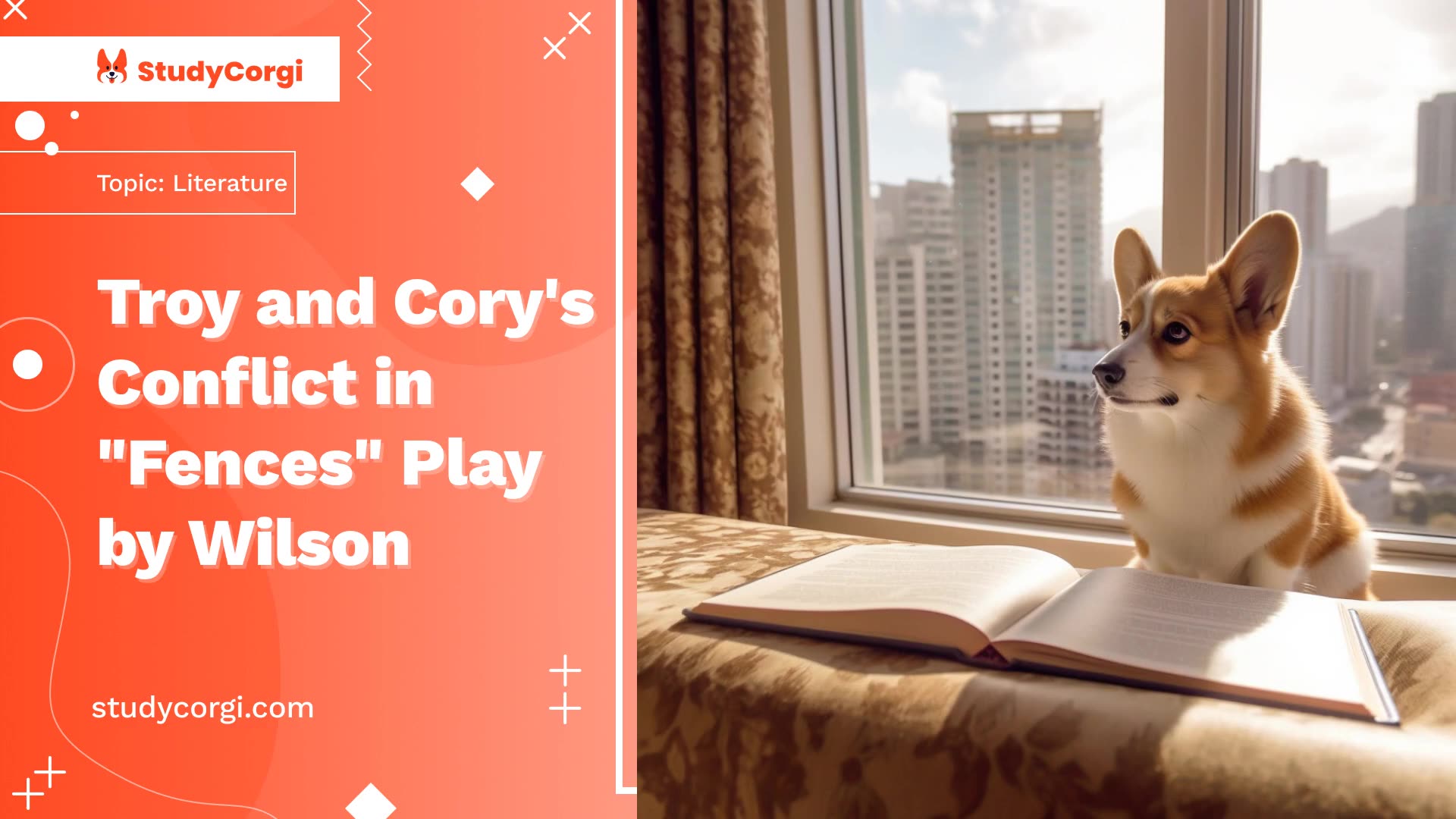 Troy and Corys Conflict in Fences Play by Wilson - Essay Example