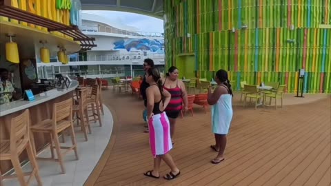 Slide, Lime and Coconut Bars at Star of the Seas Deck 16!