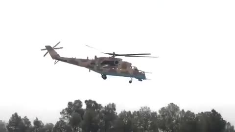 Pakistan Army Aviation also has Russian transport and combat helicopters Mil Mi-35M "Hind"