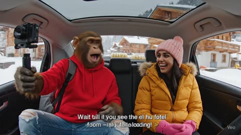 Royal Romance Continues: Lalu & Pinky’s Snow Date in Switzerland ❤️🐒 part 3