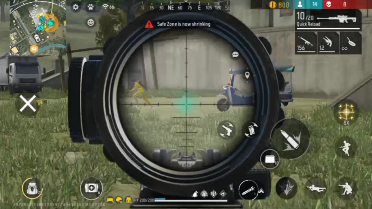 INSANE Free Fire Clutch! | 1v4 Comeback | Best Headshots & Gameplay