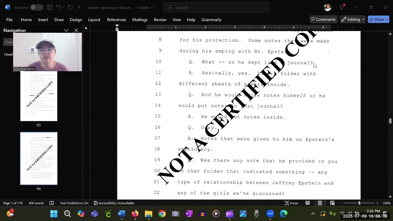 V 6 Epstein Grand Jury Docs Released in 2024