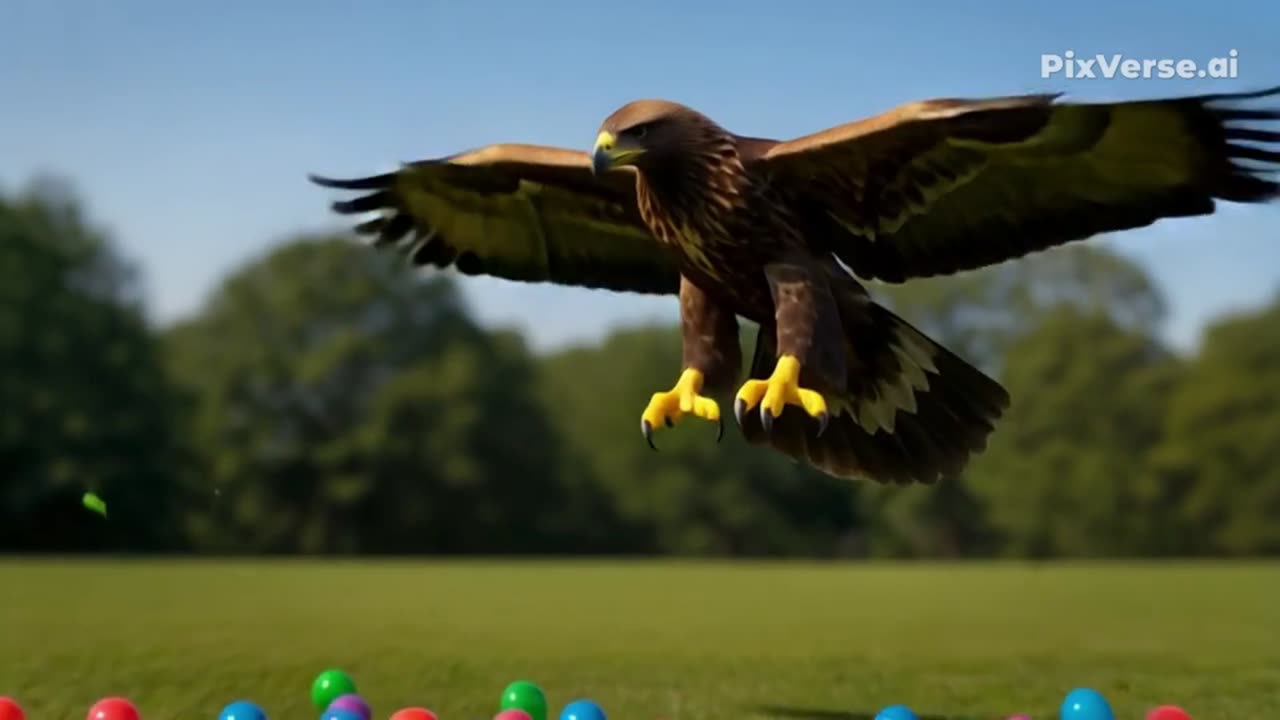 A live eagle made of balloons - you've never seen anything like it!