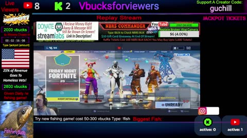 Play Word Game For VBucks! 🎉3,500+ Vbucks Giveaway Daily! / Will Make Our Own Fishing Game! :)