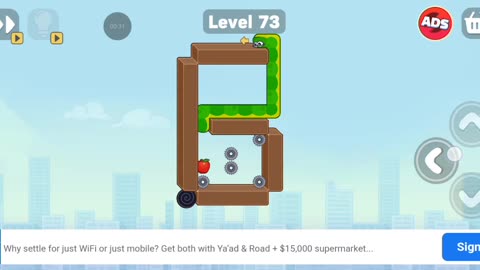 Snake Puzzle Slither To Eat Level 73