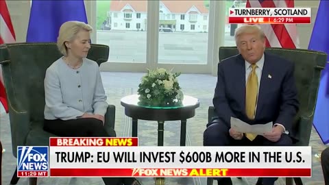 POTUS announces a landmark trade deal with the European Union