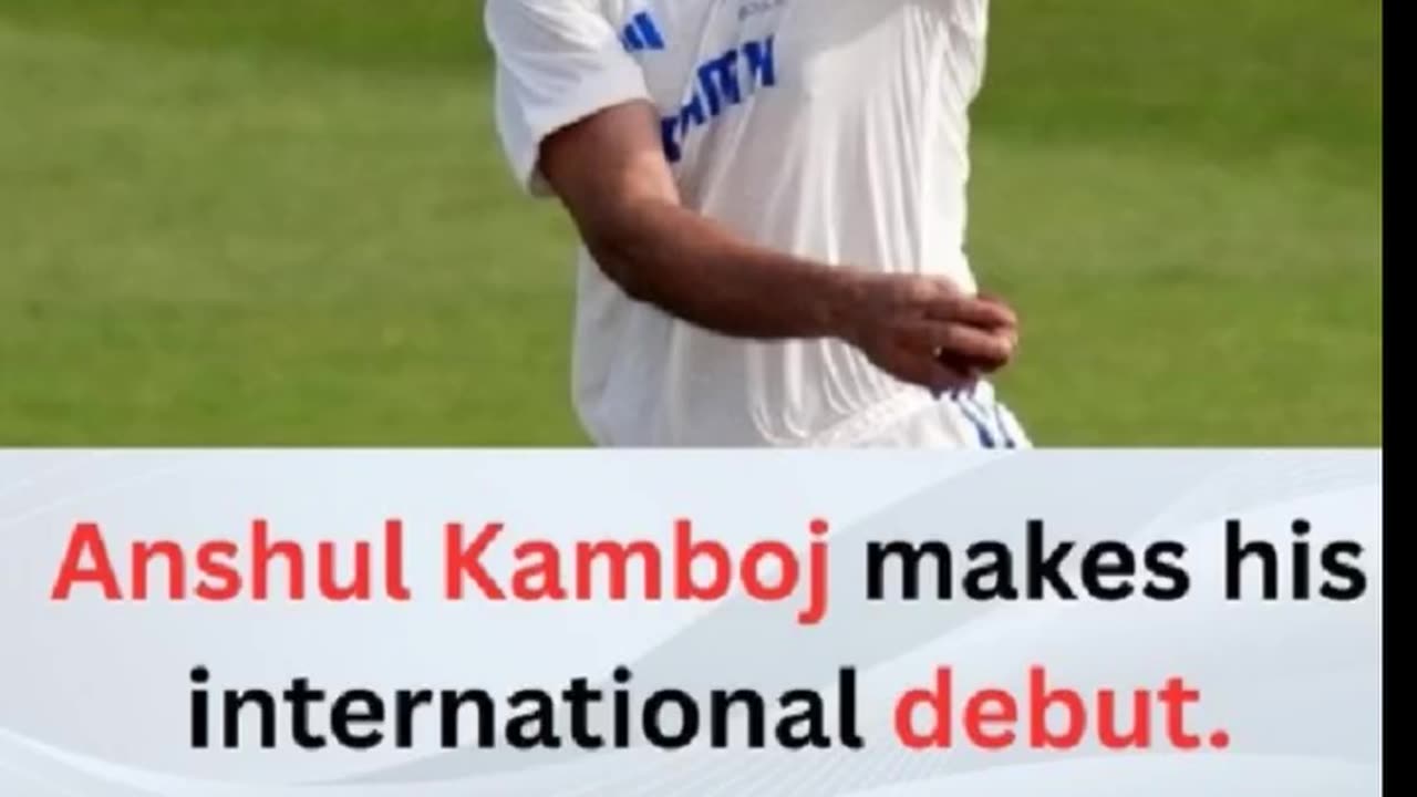 India batting first in 4th test at Old Trafford. Anshul Kamboj making test debut
