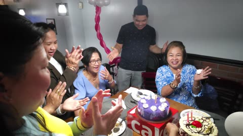 Ate Rosie Turns 76! 🥳 Heartwarming Birthday Celebration at Matthew’s Grill 🍽️💐