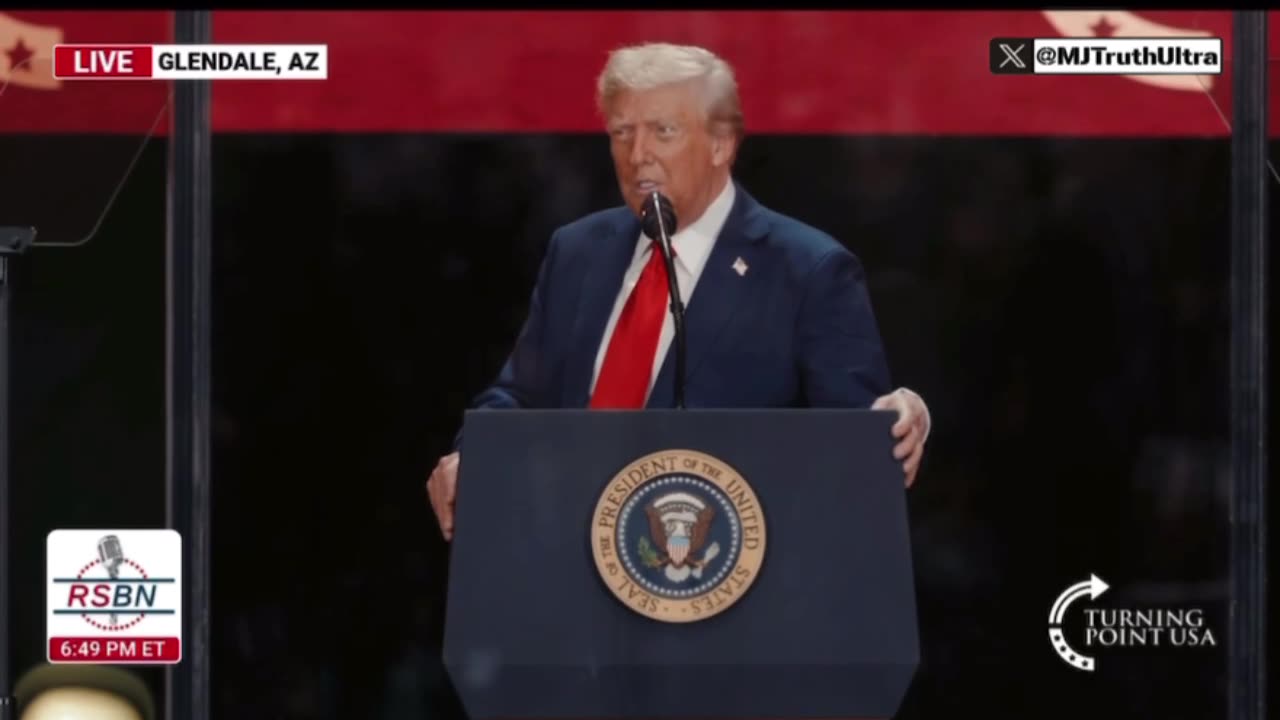 Only President Trump could crack a joke at Charlie’s memorial..