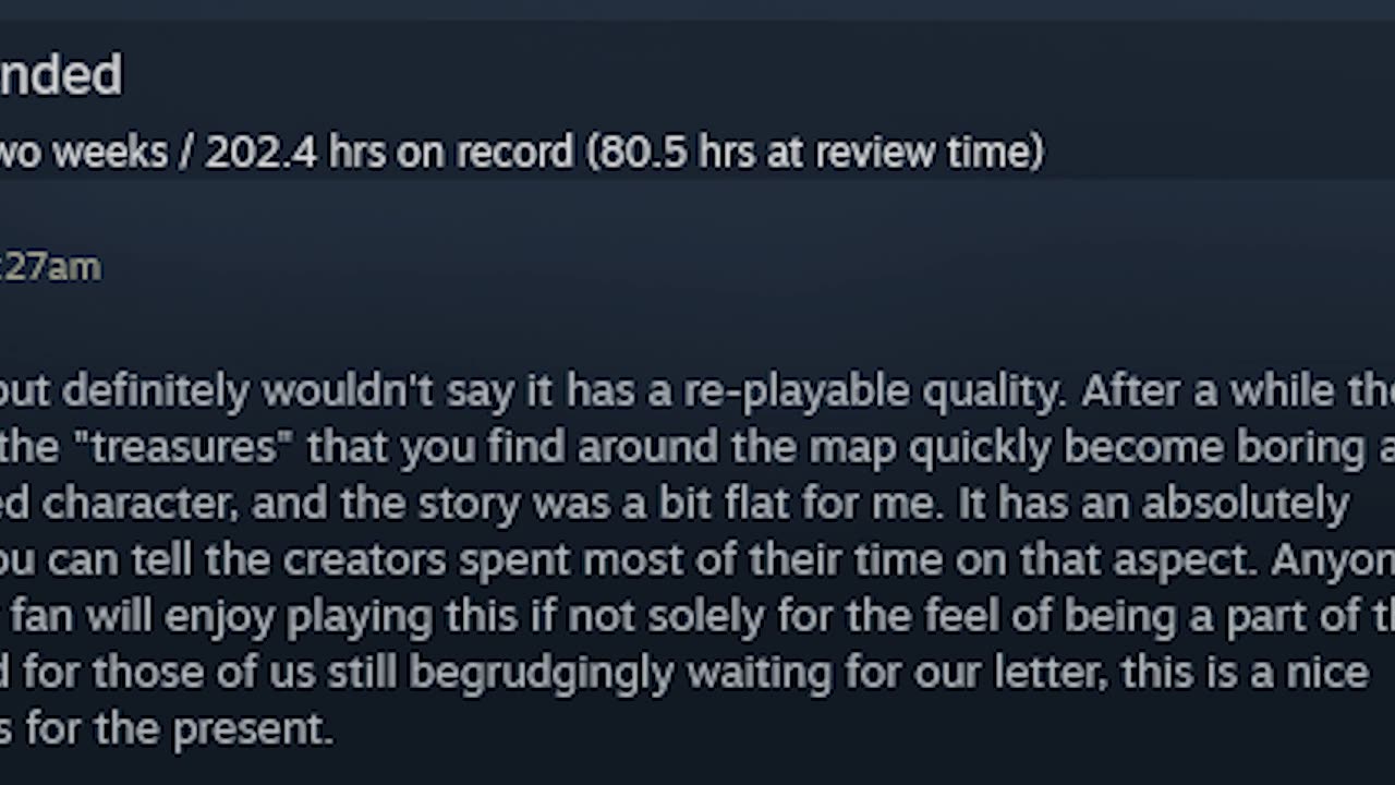 Hogwarts Legacy Steam Review