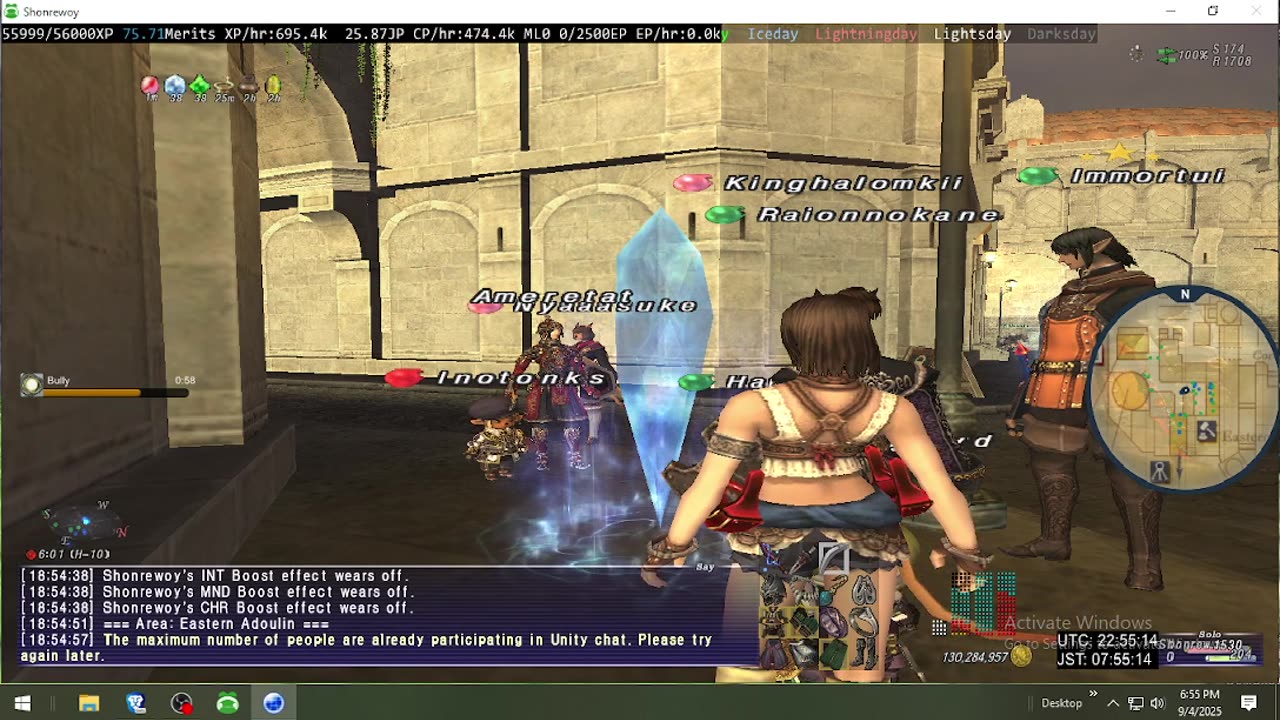 Playing Final Fantasy XI Online