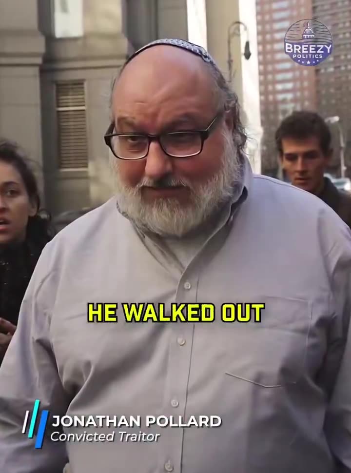 This is Jonathan Pollard, one of the biggest traitors in American history