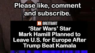 ‘Star Wars’ Star Mark Hamill Planned to Leave U.S. After Trump Beat Kamala