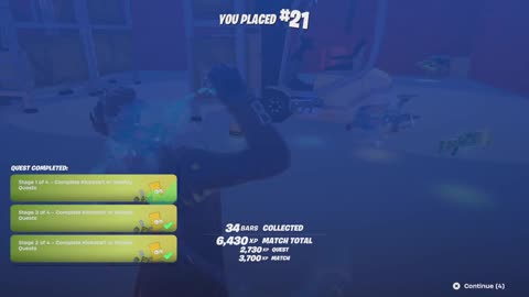 Skating through Fortnite with Fishstick