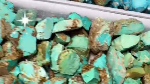 250416-1 Natural raw - ore turquoise rough materials