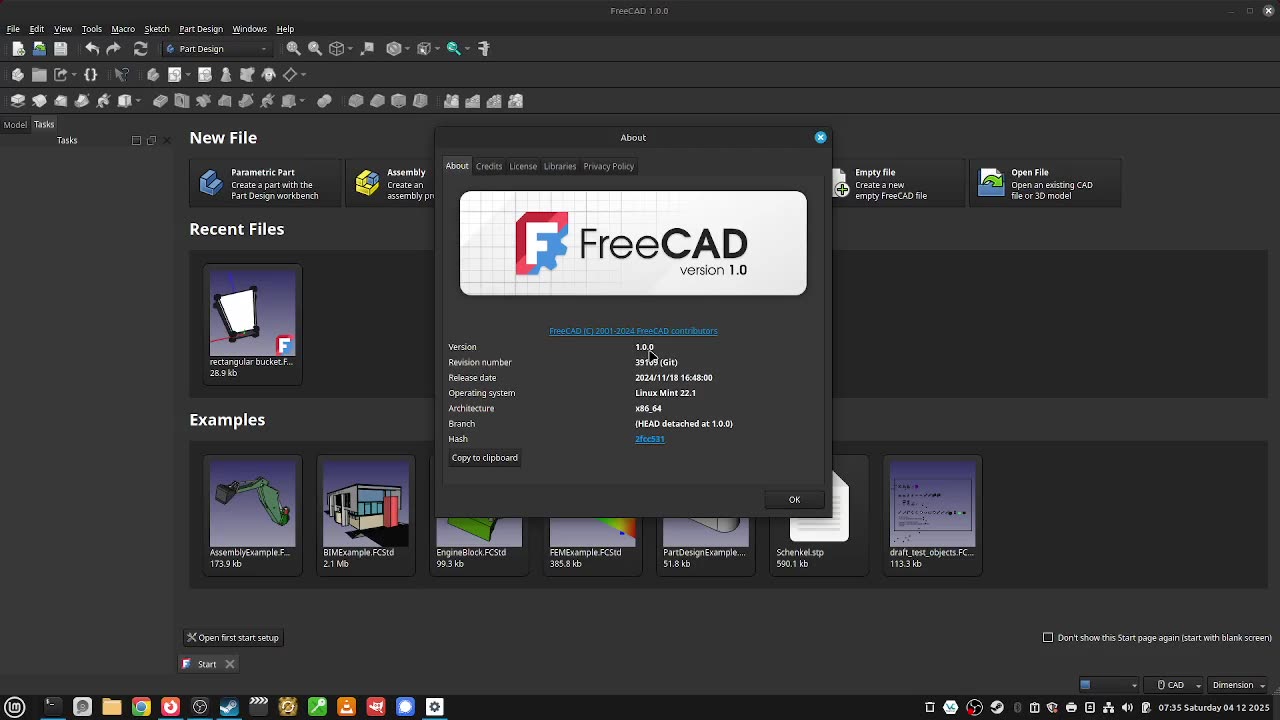 12_how to check what version of freecad you are using