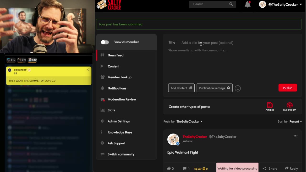 TheSaltyCracker Update 4/11/25: Mickey Rourke Kills JOJO ReeEEeE Stream.......