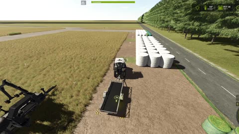 Picking up bales