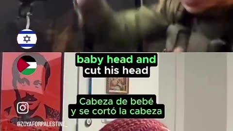 Israeli soldier boasting about killing of children