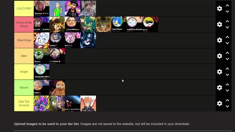 Sonic Fandom TWITTER USER Tier List