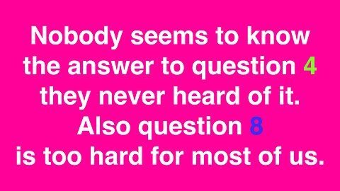 This Knowledge Trivia Is Impossible