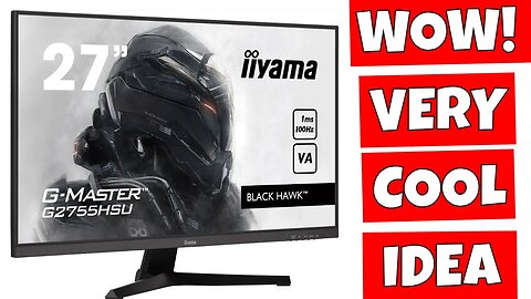 IIYAMA G Master 27 Inch Black Hawk G2755HSU B1 100hz AMD Freesync Gaming Monitor