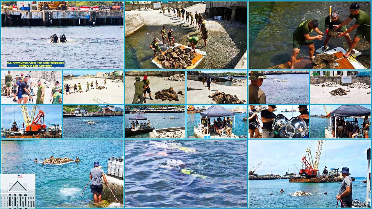 U.S. Army Divers Clear Port with Philippines Military in Epic Operation