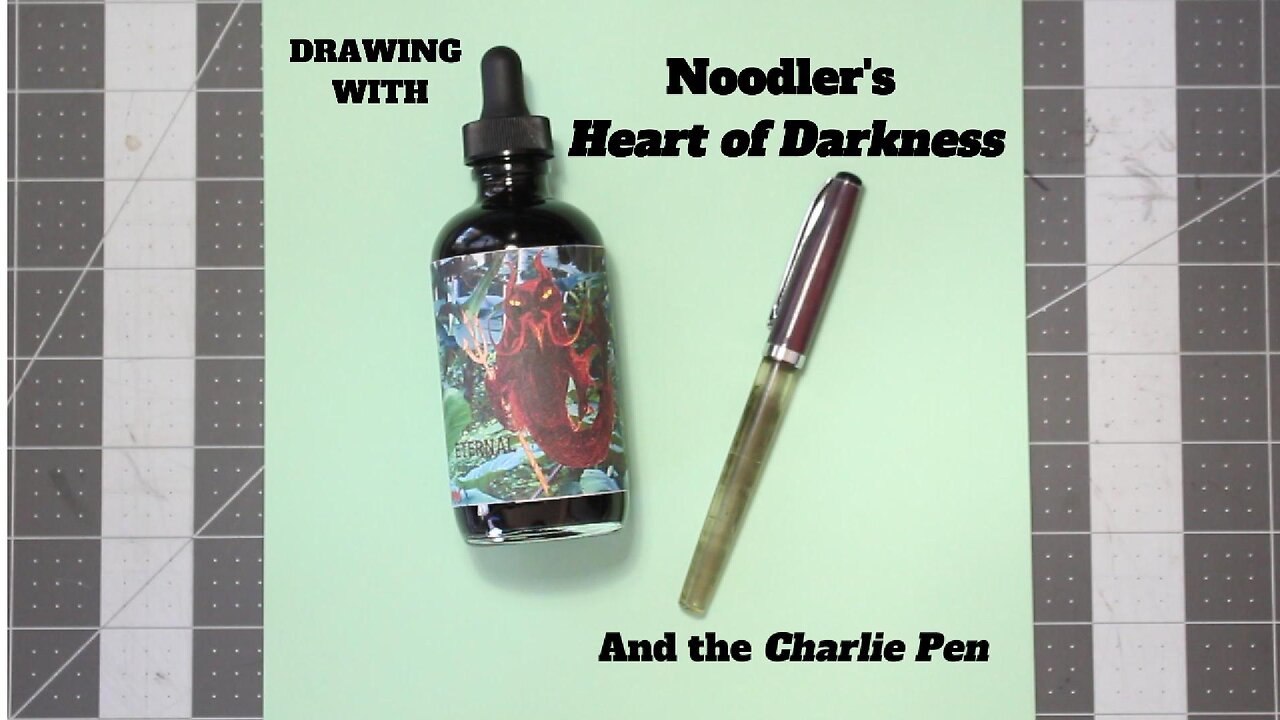Drawing with Noodler's Heart of Darkness and the Charlie Pen