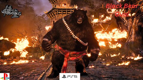 Black Myth: Wukong vs Black Bear Guai – Brutal Boss Fight in HD | Intense Action RPG Gameplay 🐻⚔️