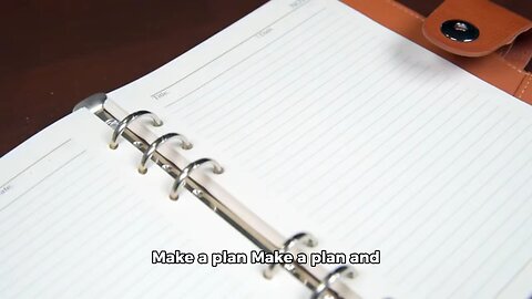 Make a plan