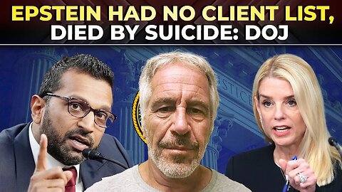 No Epstein List?! My head is spinning!!