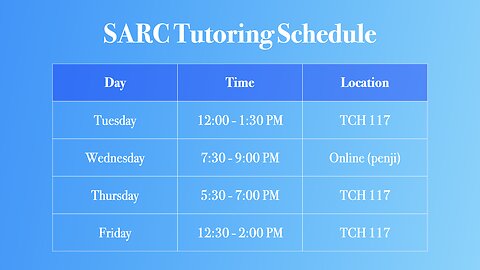 PHY2053 Lecture 3 start Jan. 16 (aisle measurement and SARC)